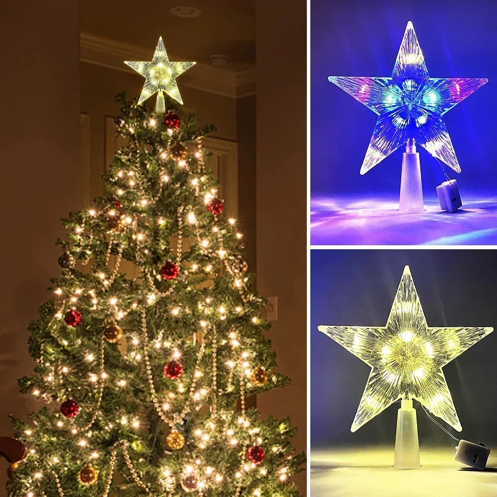 Star Tree Topper - 15 CM LED Kerstboom Ornamenten Toppers