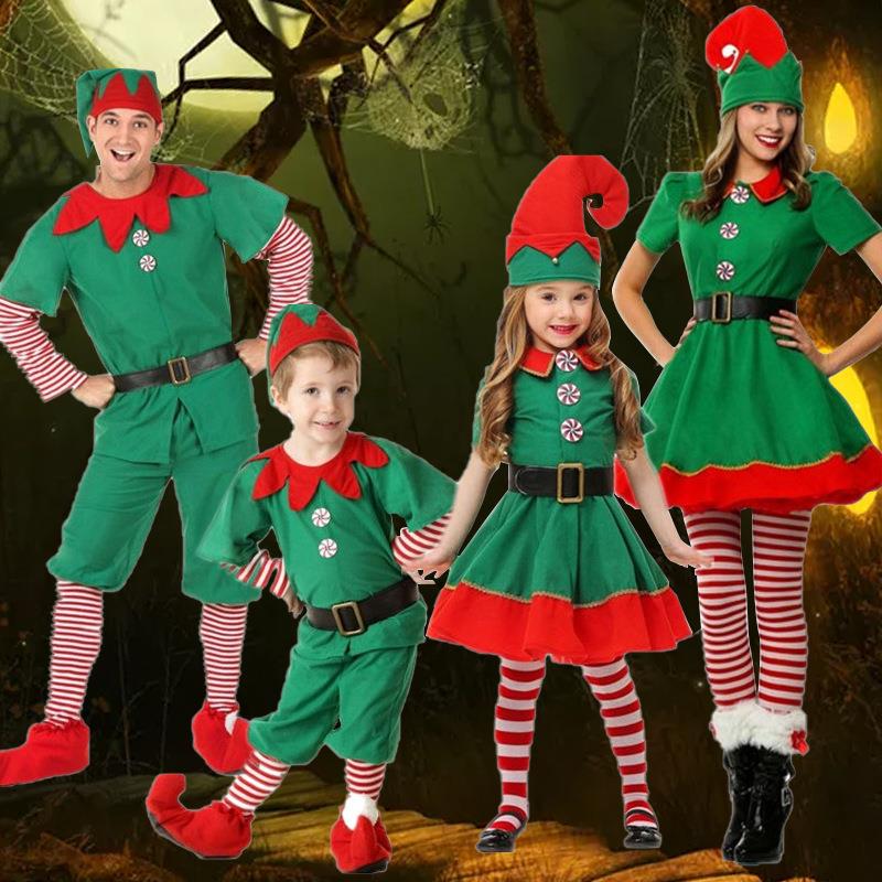 Elf Costume Christmas - Nieuw Kinderen Halloween Kerst Elf Optreden