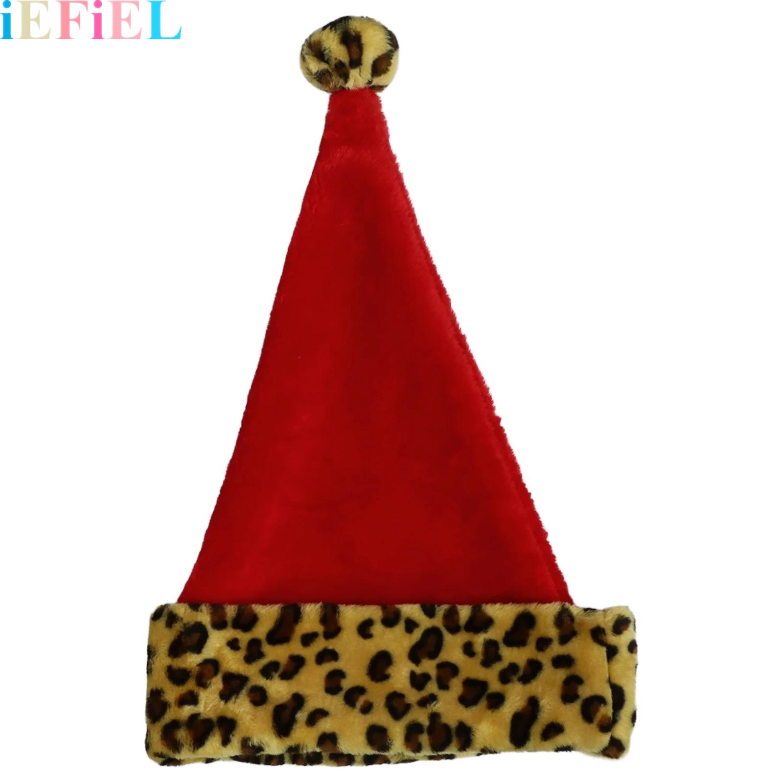Santa Hat Plush - Volwassenen Kerst Kerstmuts Zacht Pluche Kerst