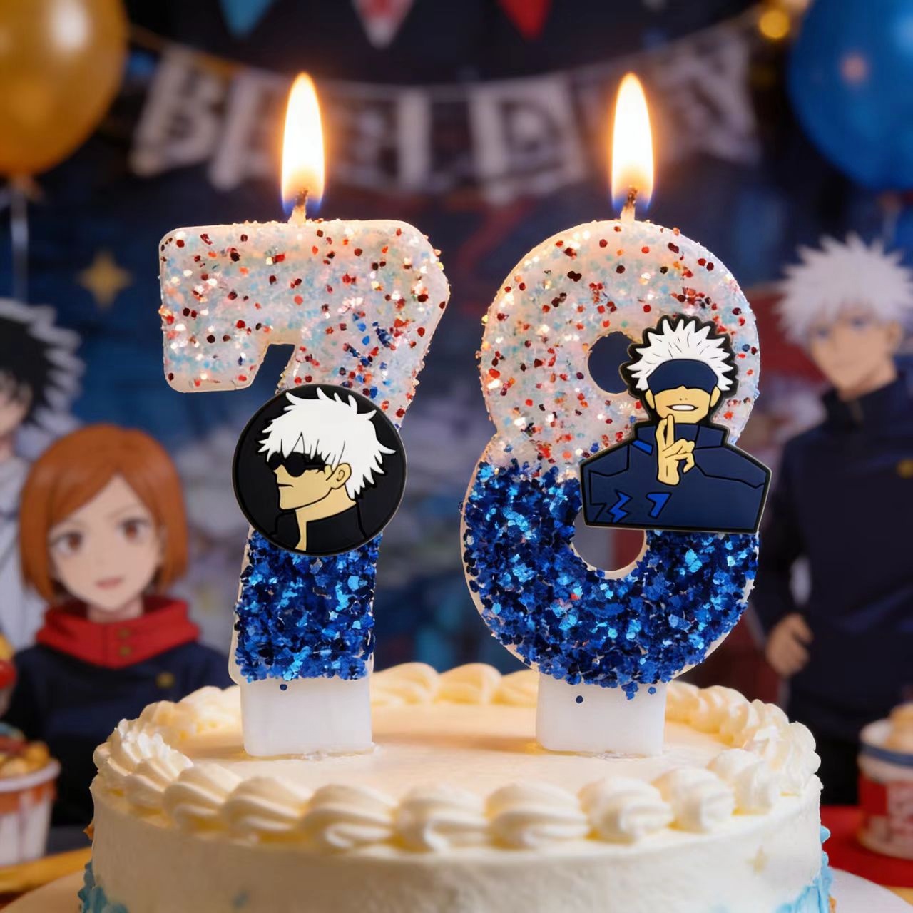 Holiday Candle Set - Amine Jujutsu Kaisen Thema Kaars Nummer