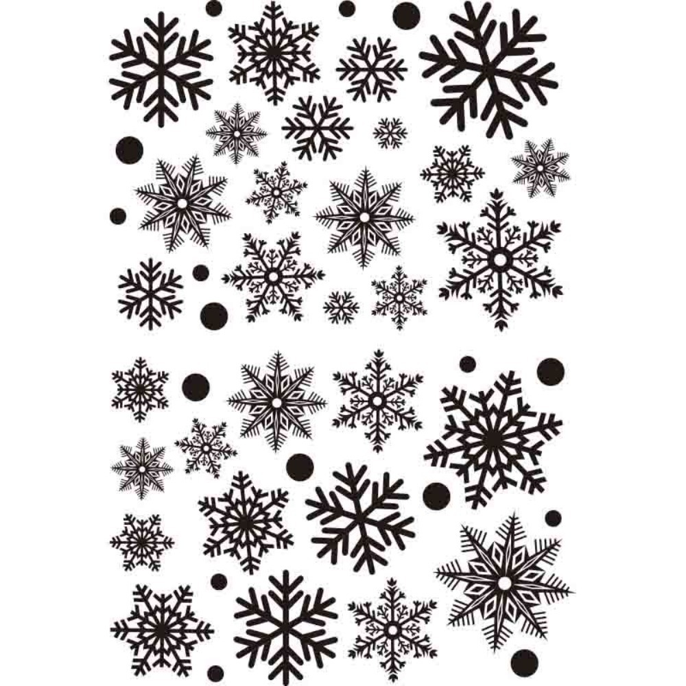 Snowflake Window Decal - 30 stuks PVC Kerst Sneeuwvlokken Sticker