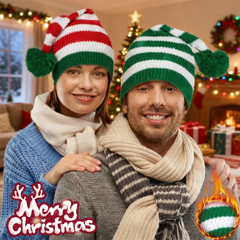 Elf Costume Christmas - Kerstmuts met lange staart, elfenmuts met