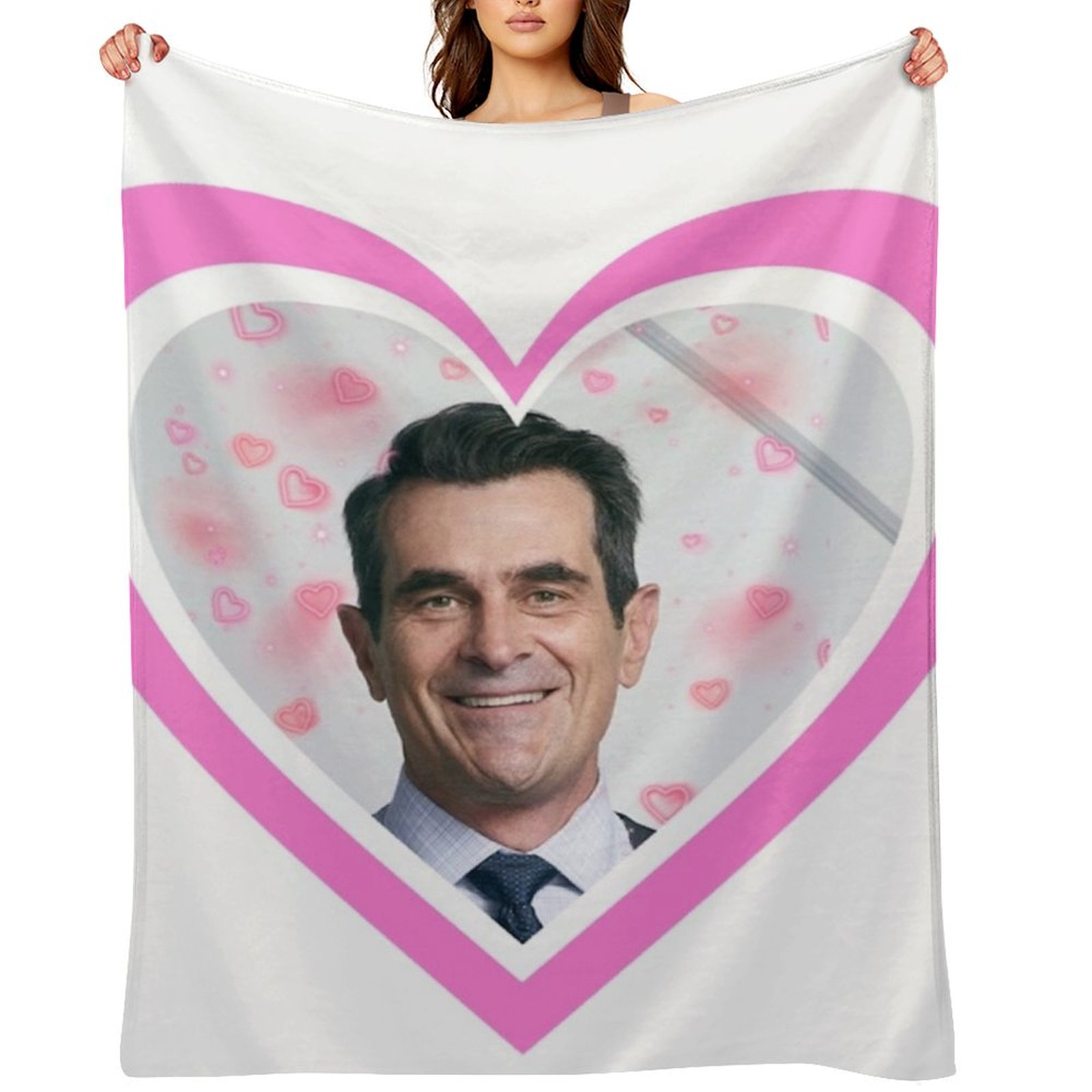 Christmas Throw Blanket - Moderne familie: Phil Dunphy hart Dekbeddeken