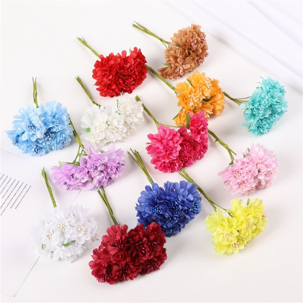 Christmas Wreath Fake - 18 STKS Kunstbloemen Boeket Meeldraden Bruiloft