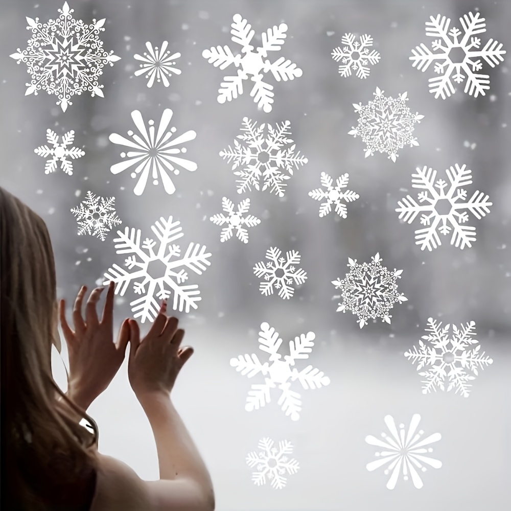 Snowflake Window Decal - 137 stuks winter sneeuwvlok statische vastklevende
