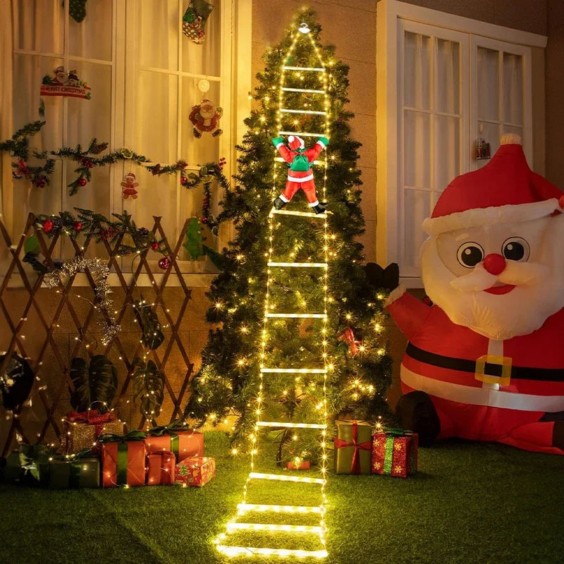 Christmas Lights Outdoor - LED Kerstverlichting Kerst Decoratieve Ladderlichtenslinger met