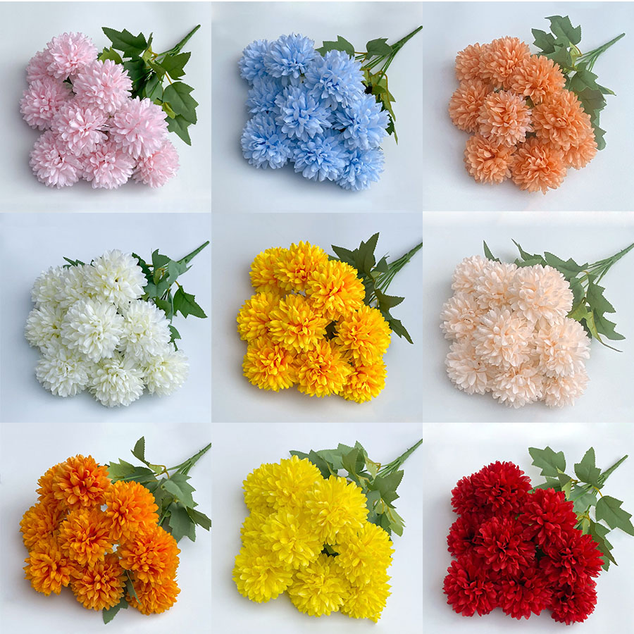 Christmas Wreath Fake - Kunstbloem Boeket Chrysant Bruiloft Thuis Kerst