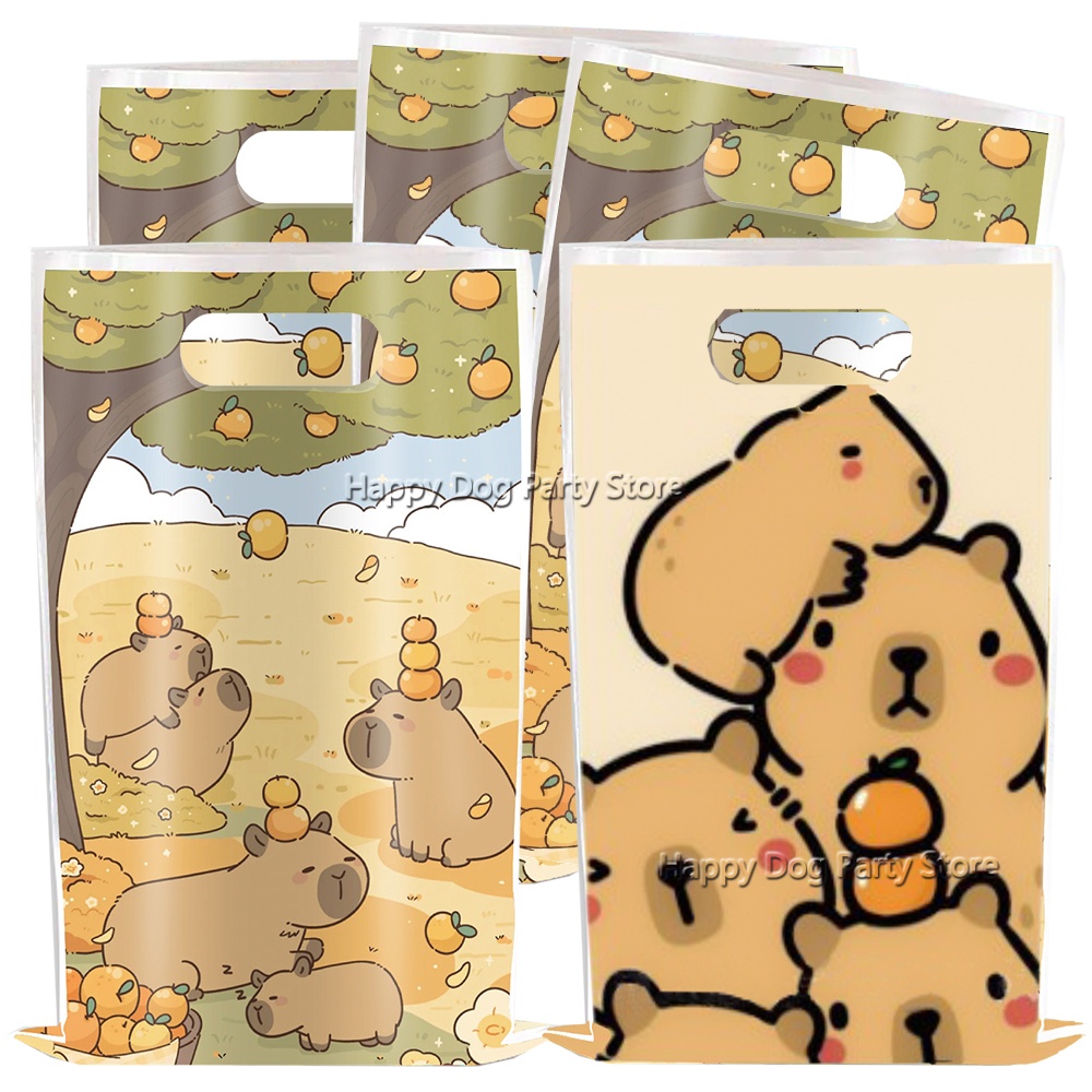 Gift Box Wrap Set - Cartoon Capibara Feestartikelen Dier Capibara Plastic