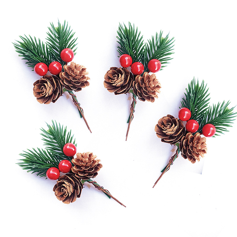 Christmas Tree Artificial - Set van 10 kunstmatige dennenappels en