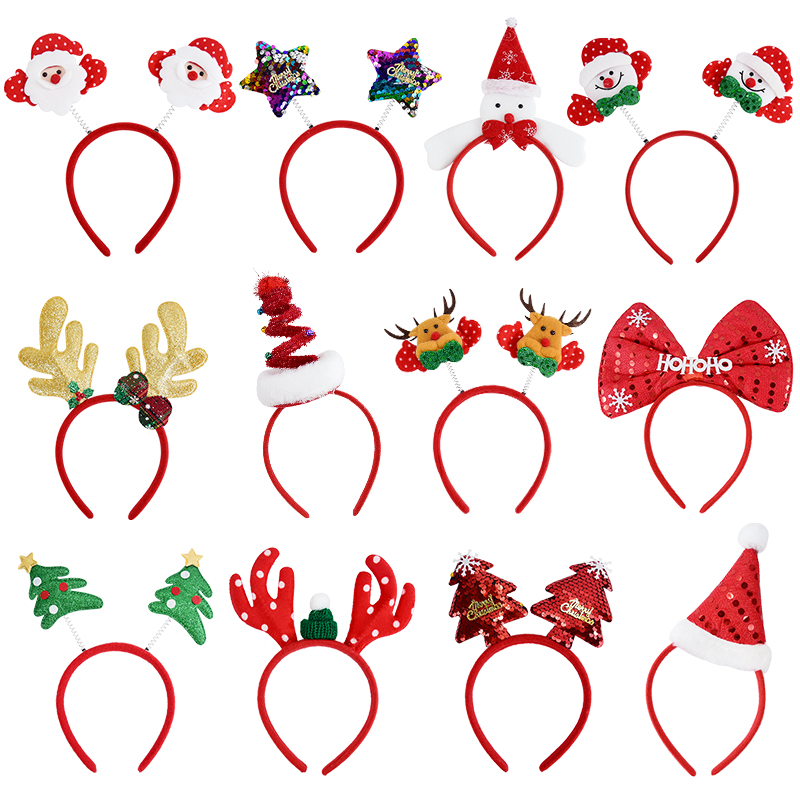 Reindeer Antlers Headband - Kersthoofdband Kinderen Volwassen Kerstman Elanden Xmax