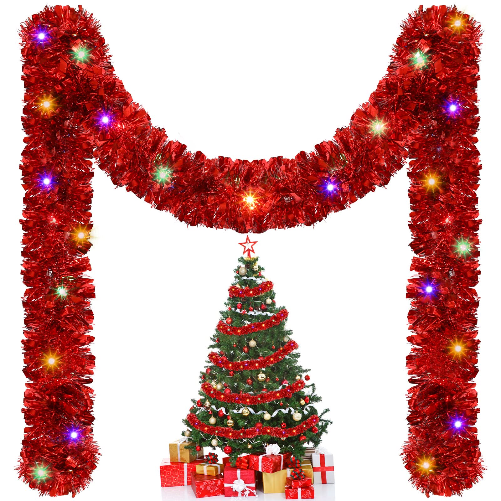 Tinsel Garland Decoration - 1/3pcs 5M Kerst Klatergoud Garland Decoraties,