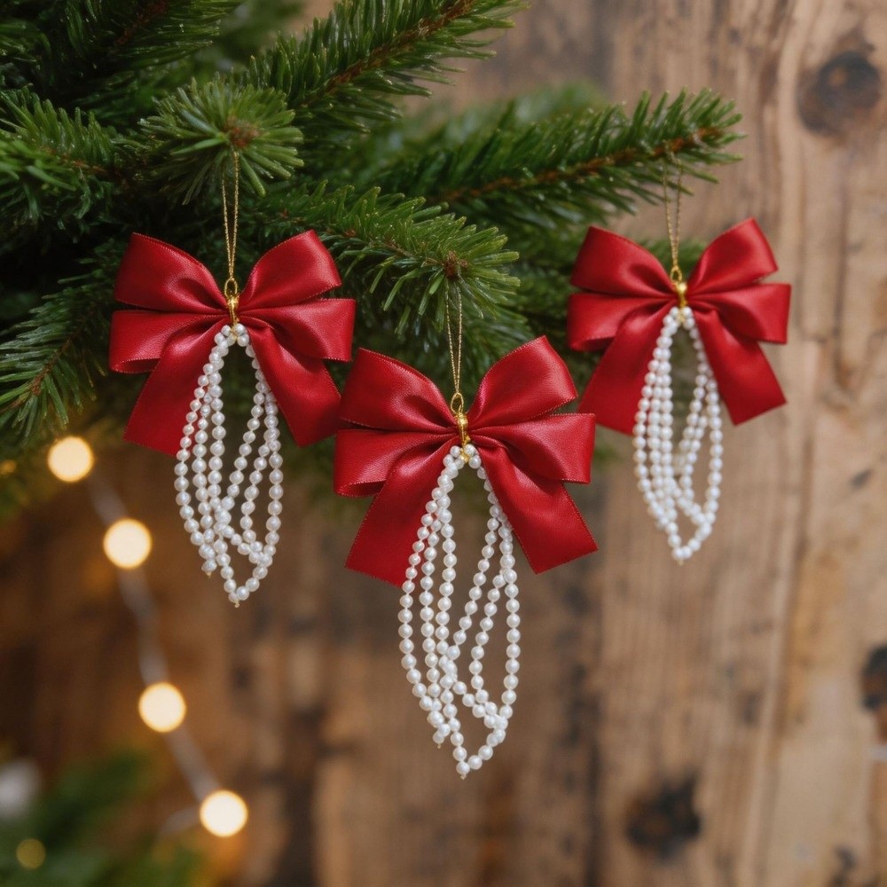 Gift Box Wrap Set - 12-delige set Kerstboom strikken gouden twist-ties