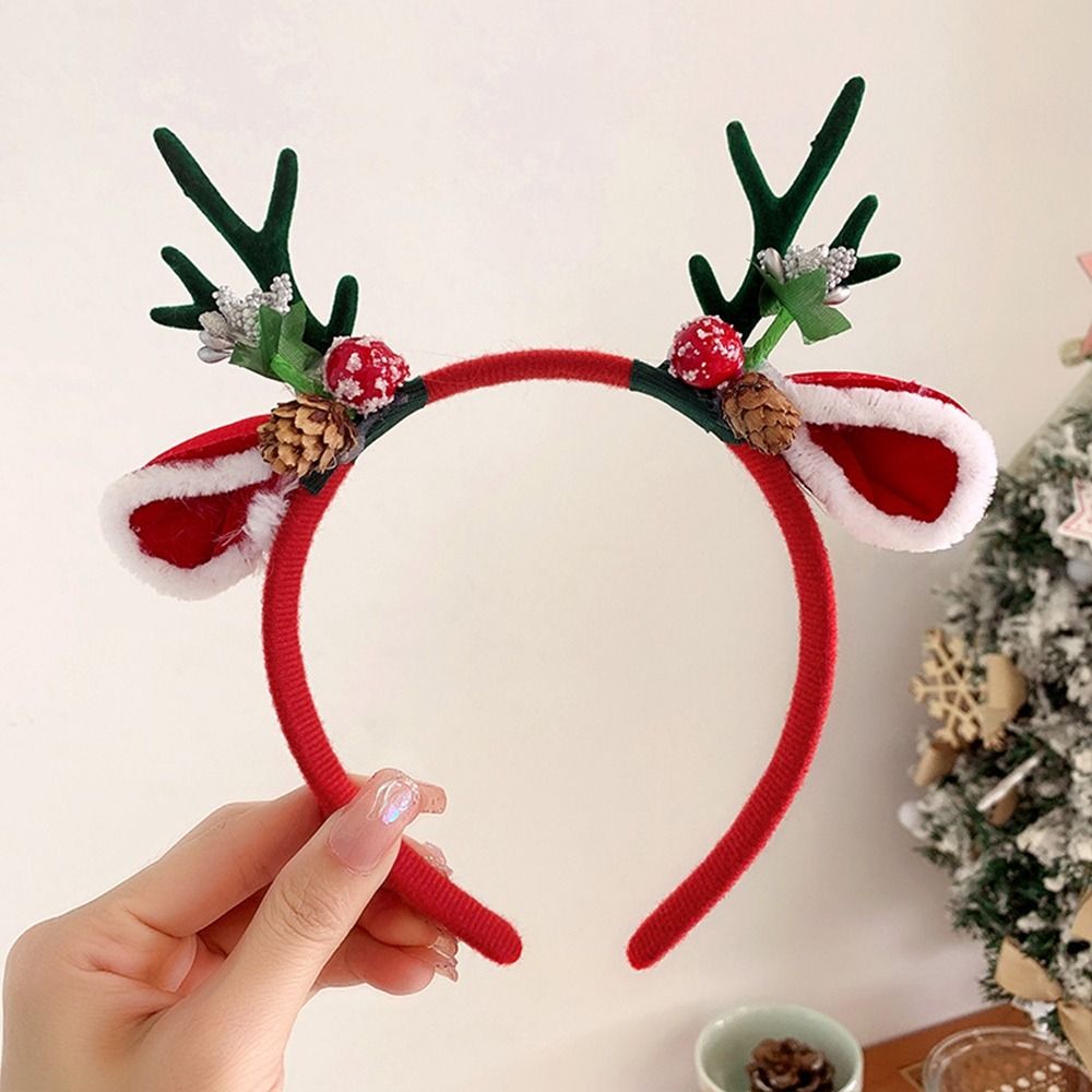 Reindeer Antlers Headband - Kerstdecoratie Kerst hoofdband Elf rendiergewei hoofdband
