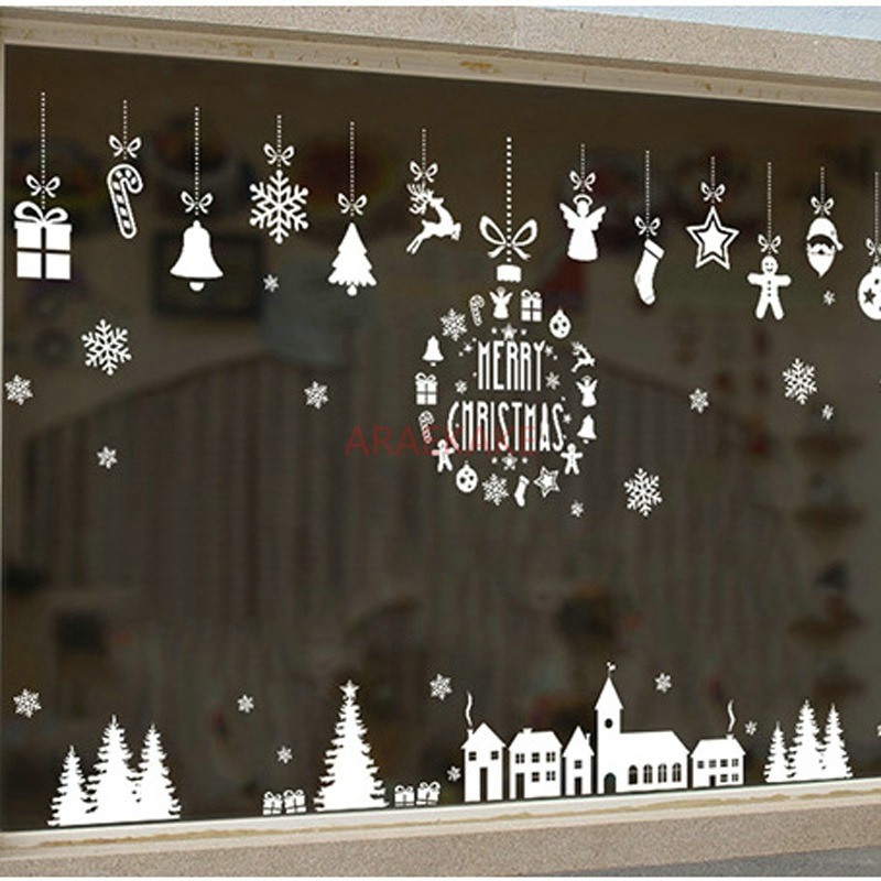 Snowflake Window Decal - 1 STKS Kerstdorp Glazen Raam Witte