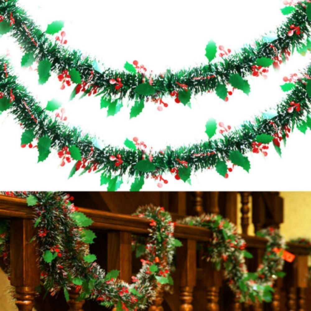 2 STUKS Herbruikbare 2M Kersts - Tinsel Garland Decoration recensie en prijs