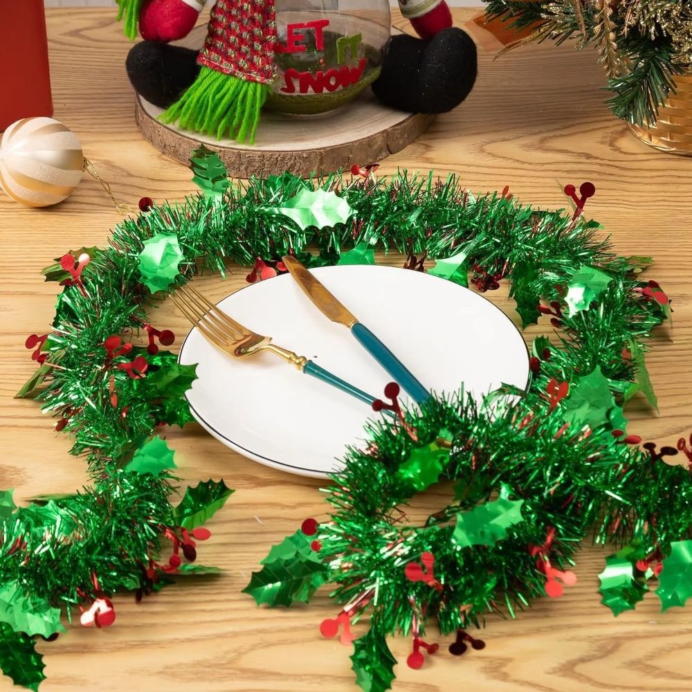 2 STUKS Herbruikbare 2M Kersts - Tinsel Garland Decoration recensie en prijs
