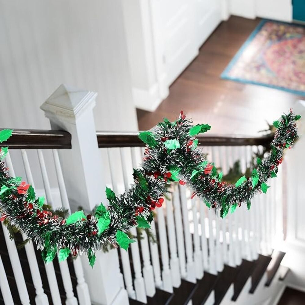 2 STUKS Herbruikbare 2M Kersts - Tinsel Garland Decoration recensie en prijs