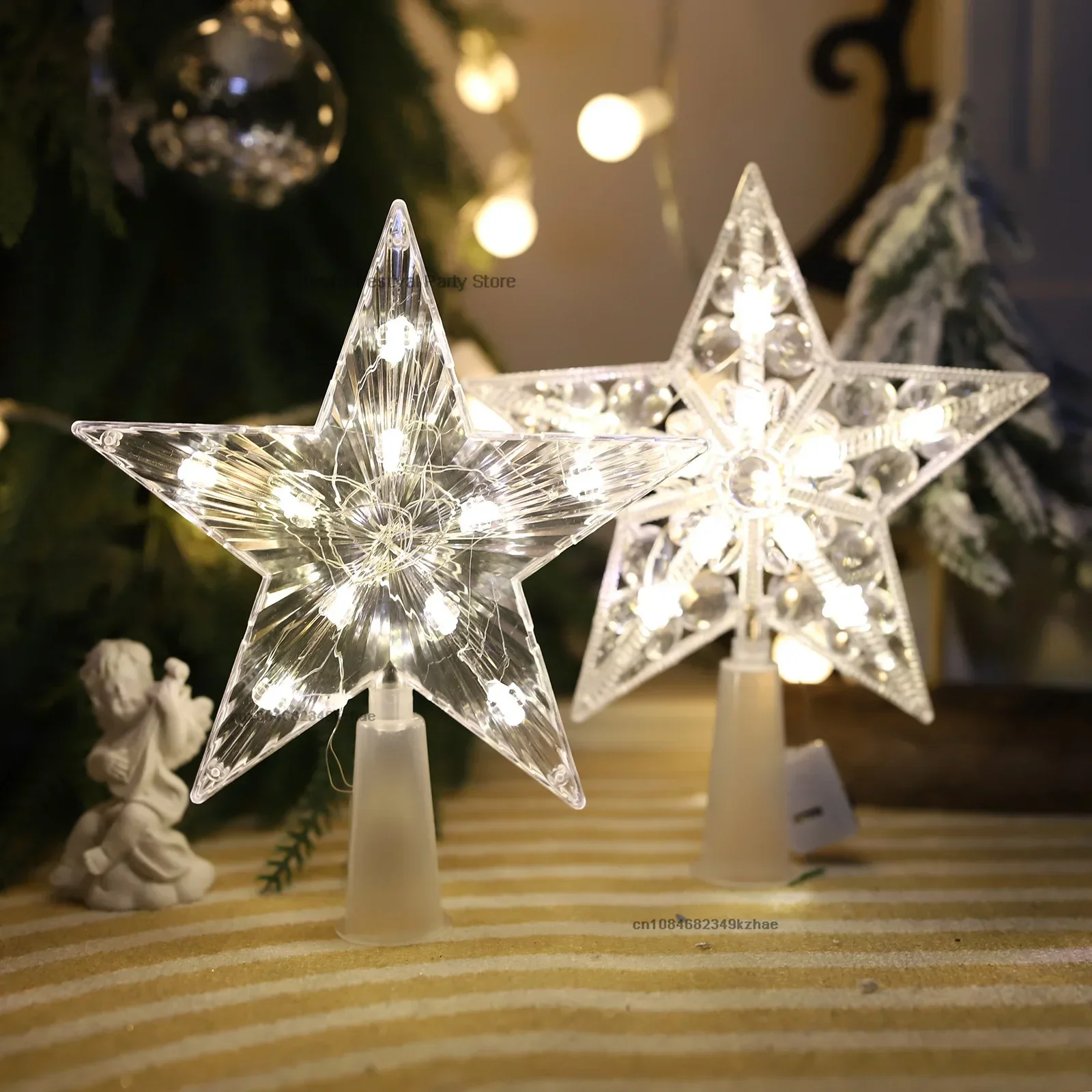 15 CM LED Kerstboom Ornamenten - Star Tree Topper recensie en prijs