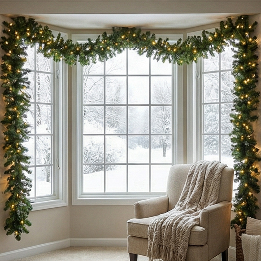 2,7 m kunstmatige groene kerst - Christmas Wreath Fake recensie en prijs