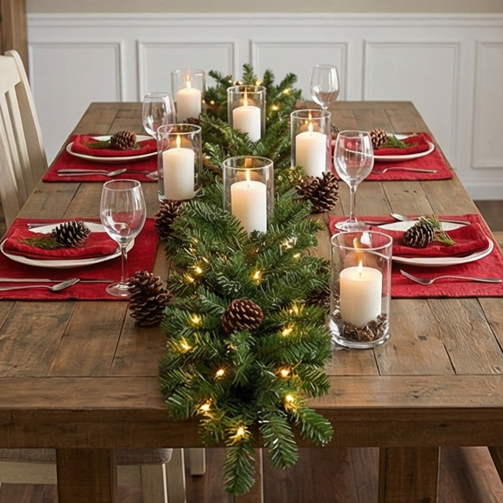 2,7 m kunstmatige groene kerst - Christmas Wreath Fake recensie en prijs