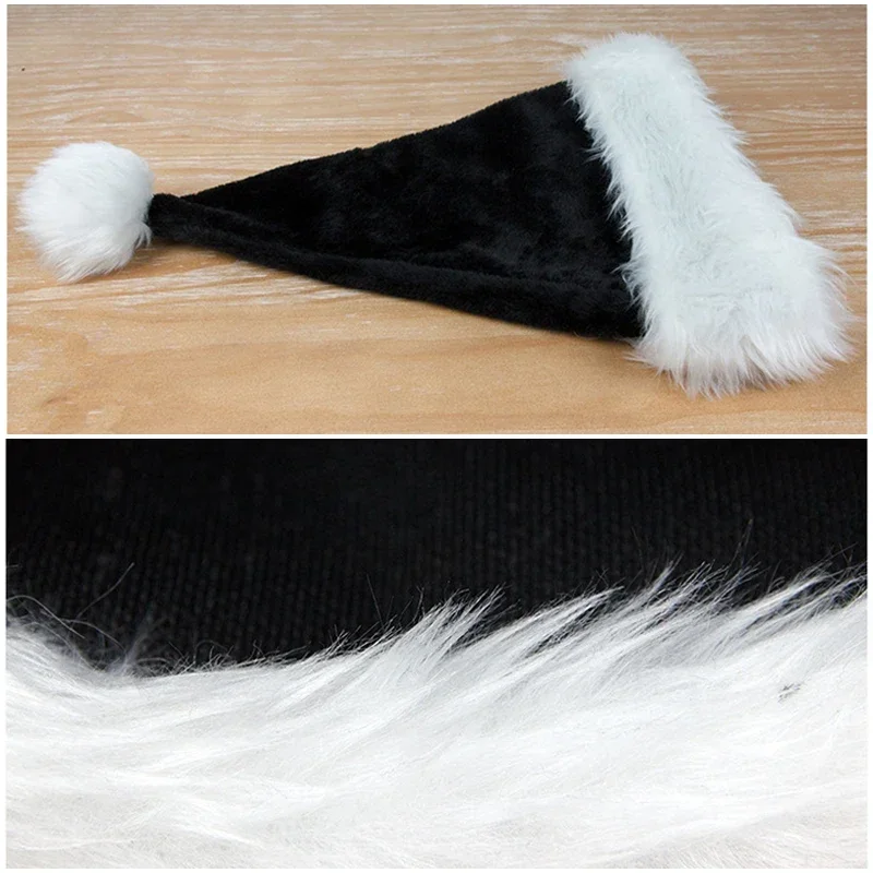 Unisex Kerst Zwart Pluche Kers - Santa Hat Plush recensie en prijs
