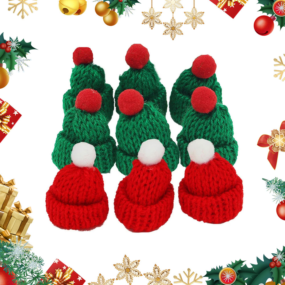 10 Stuks 3.5x5cm Mini Kerst Ge - Santa Hat Plush recensie en prijs
