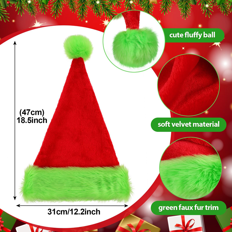 1 stuk, Kerstmuts Kerstmuts Un - Santa Hat Plush recensie en prijs