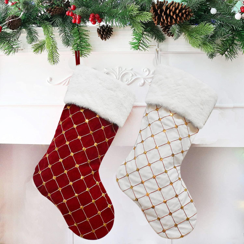 Kerstsok Zacht namaakbont Geru - Christmas Stocking Hanging recensie en prijs