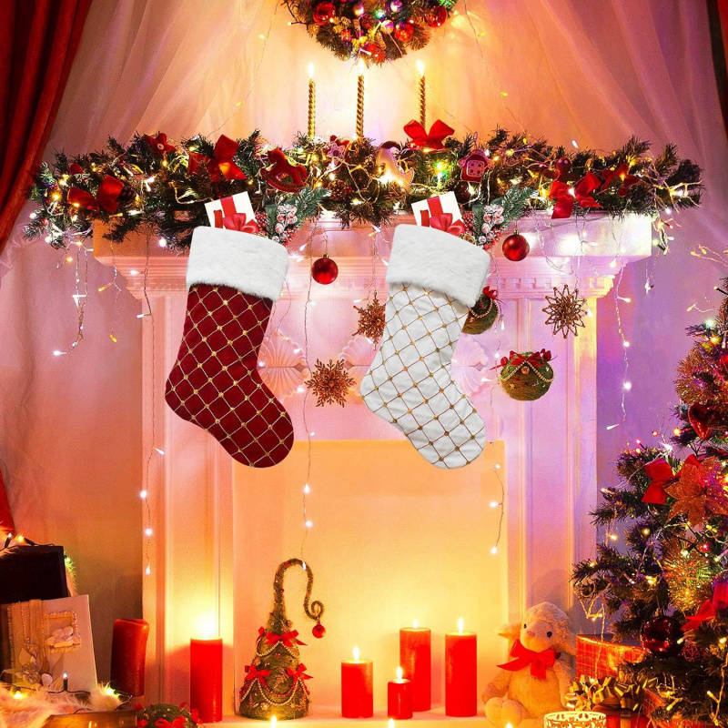 Kerstsok Zacht namaakbont Geru - Christmas Stocking Hanging recensie en prijs