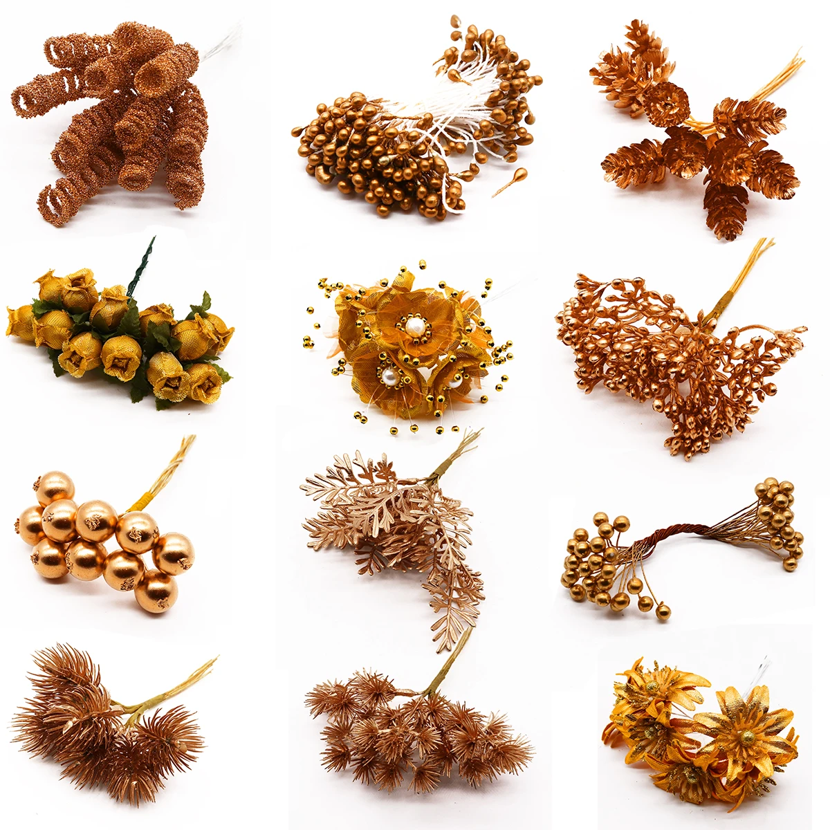 6/10/12/20/24/200pcs Goud Geme - Christmas Wreath Fake recensie en prijs