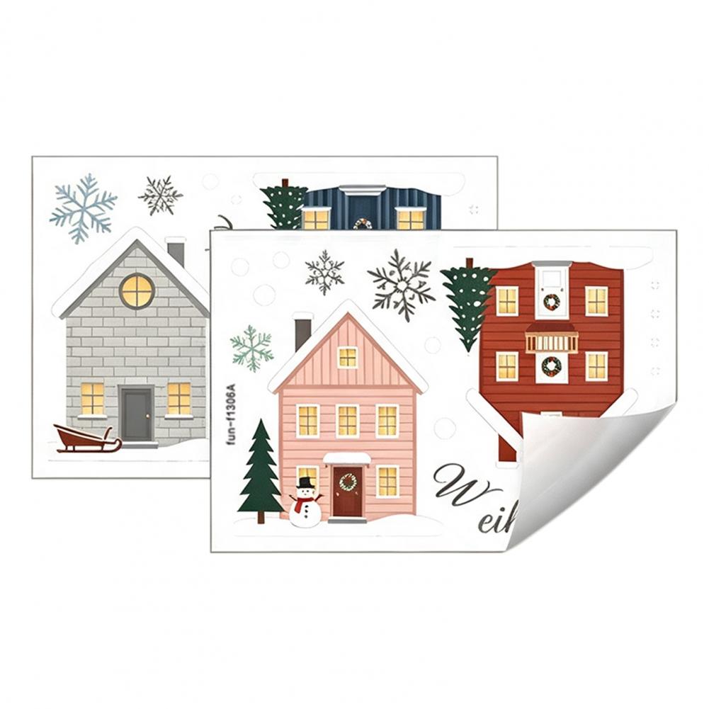 Elk Fir Tree Stickers 2 stuks  - Snowflake Window Decal recensie en prijs
