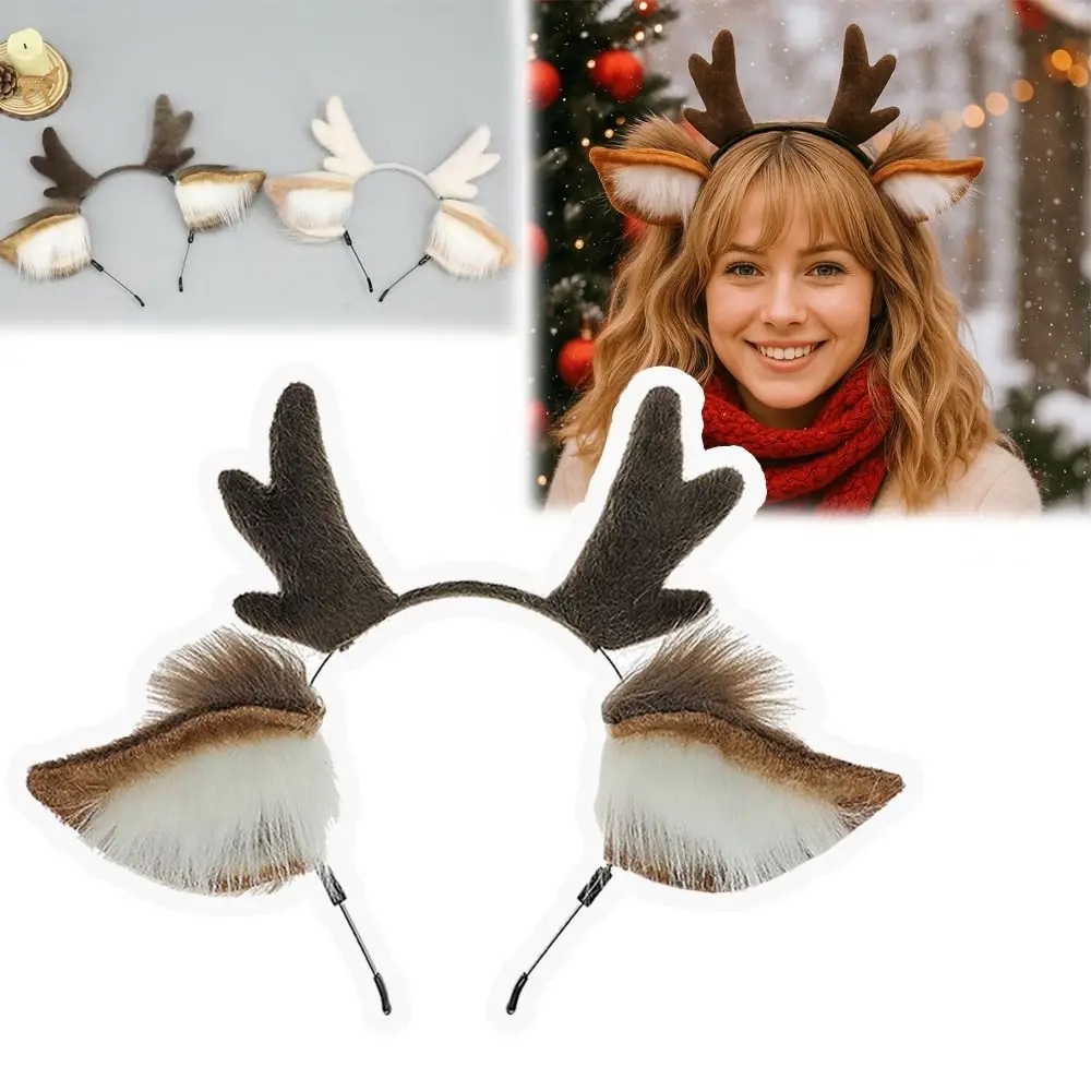 Pluizige hertenoren rendiergew - Reindeer Antlers Headband recensie en prijs