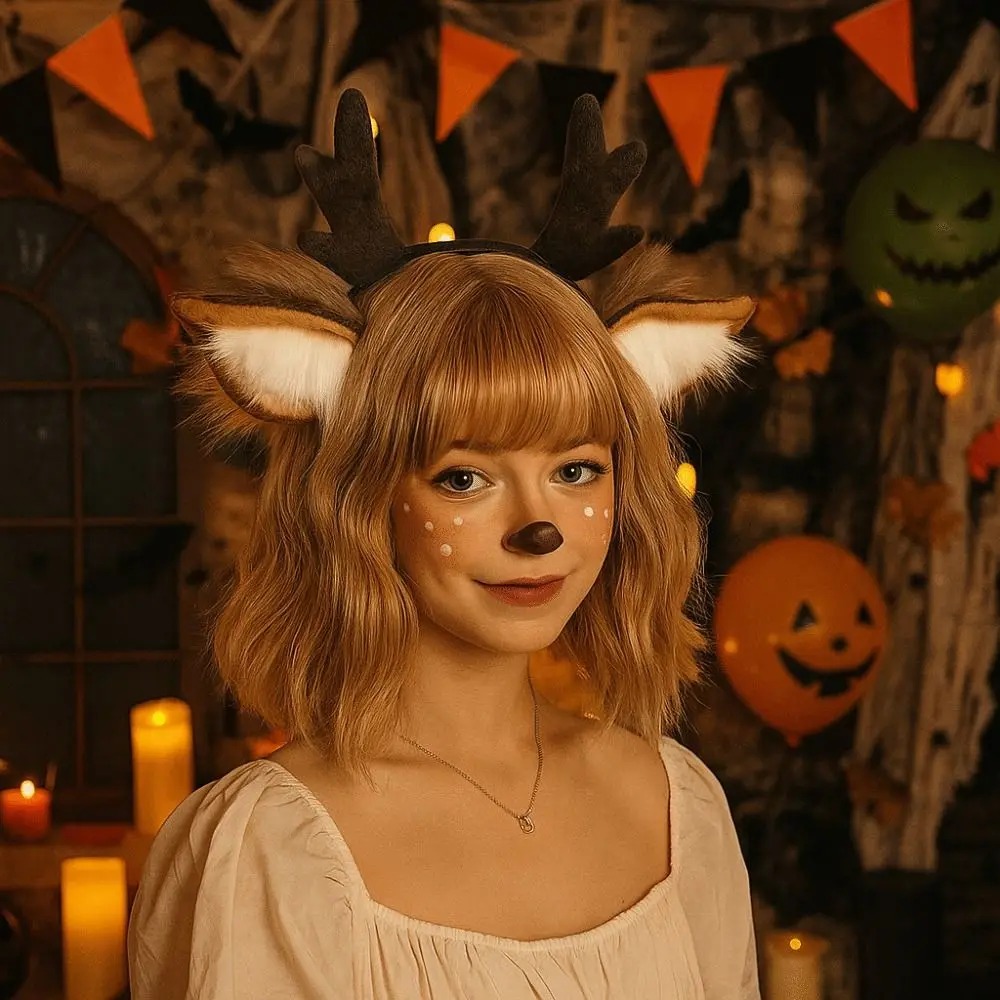 Pluizige hertenoren rendiergew - Reindeer Antlers Headband recensie en prijs