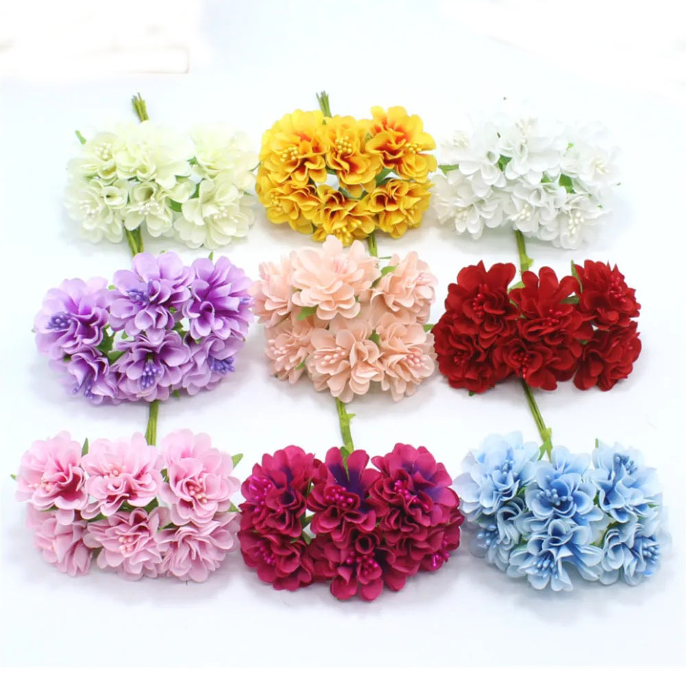 18 STKS Kunstbloemen Boeket Me - Christmas Wreath Fake recensie en prijs