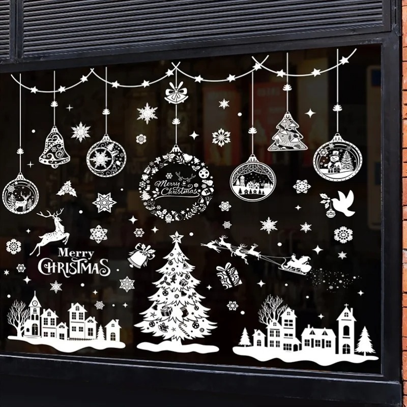 9 vellen, 243 stuks herbruikba - Snowflake Window Decal recensie en prijs