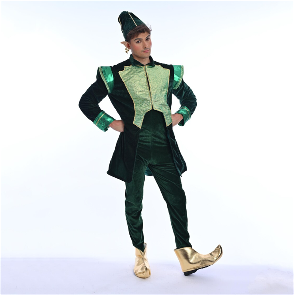 Luxe fluwelen Kerstman elf kos - Elf Costume Christmas recensie en prijs