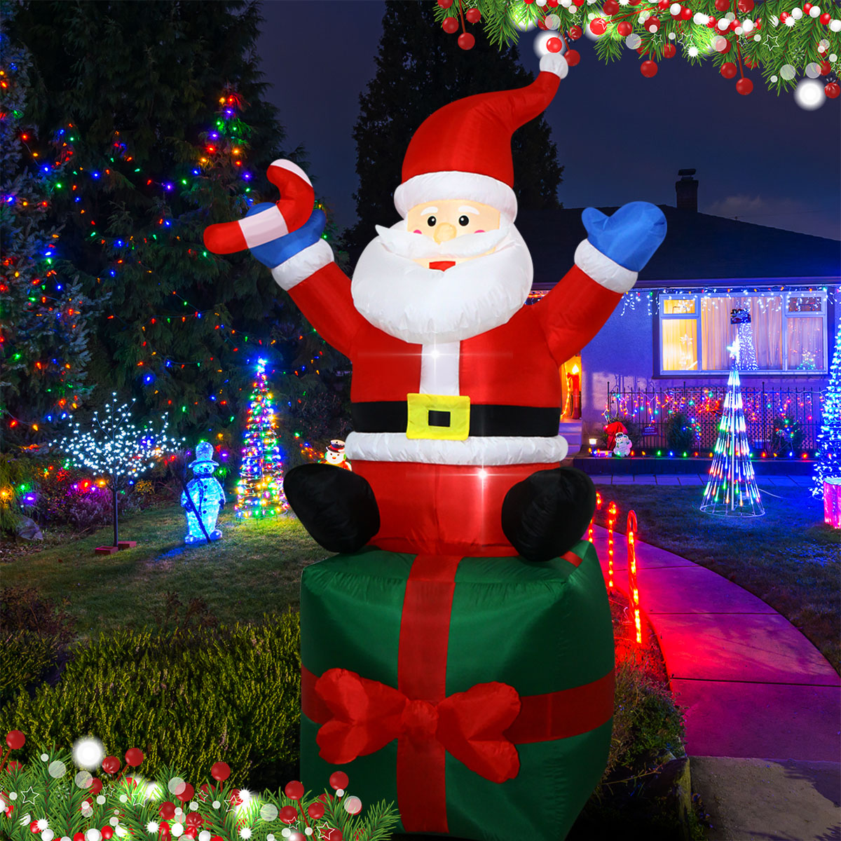 6FT Kerst Opblaasbare Kerstman - Christmas Lights Outdoor recensie en prijs