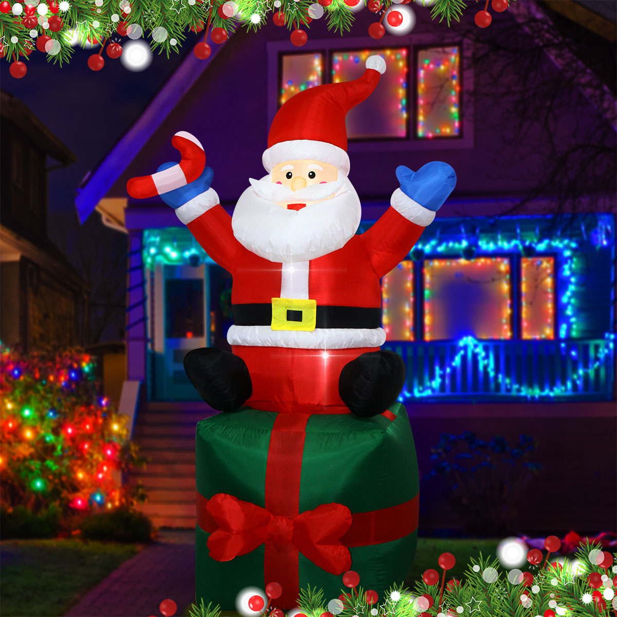 6FT Kerst Opblaasbare Kerstman - Christmas Lights Outdoor recensie en prijs