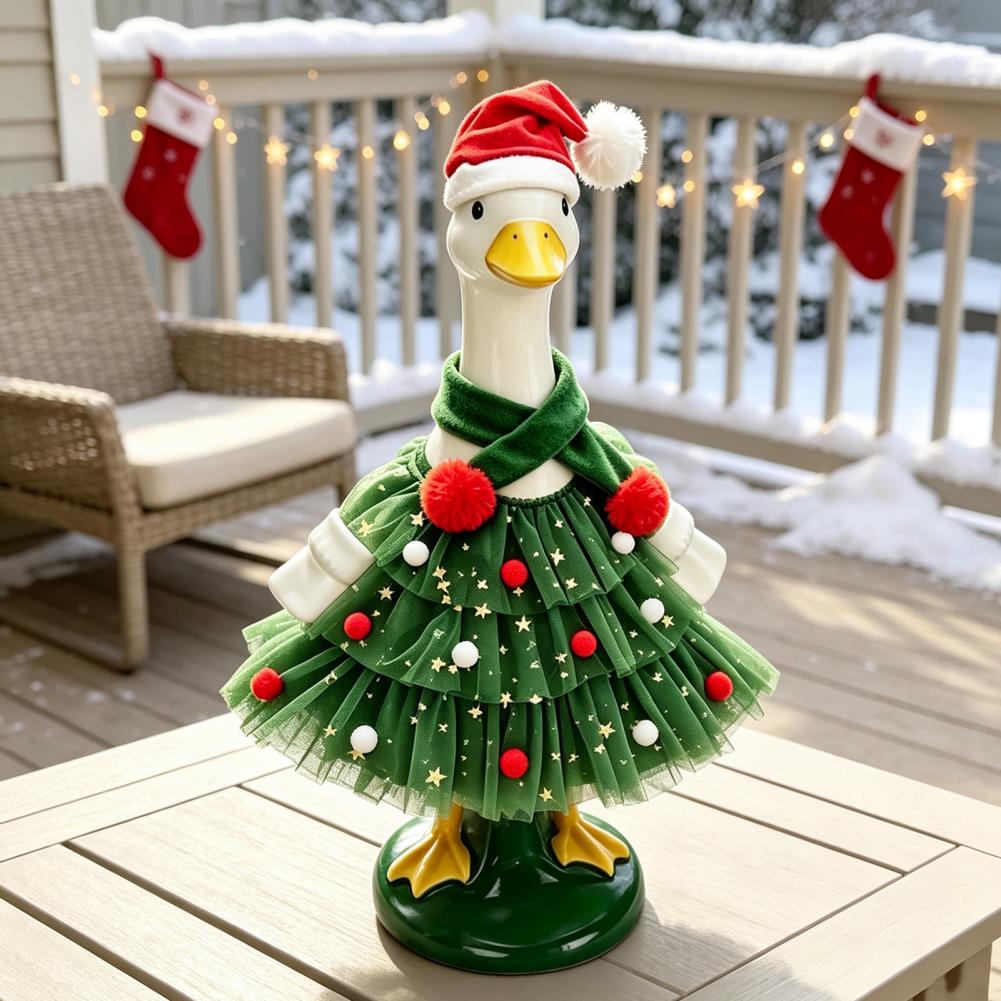 Kerstporch Goose-outfit, kerst - Santa Hat Plush recensie en prijs
