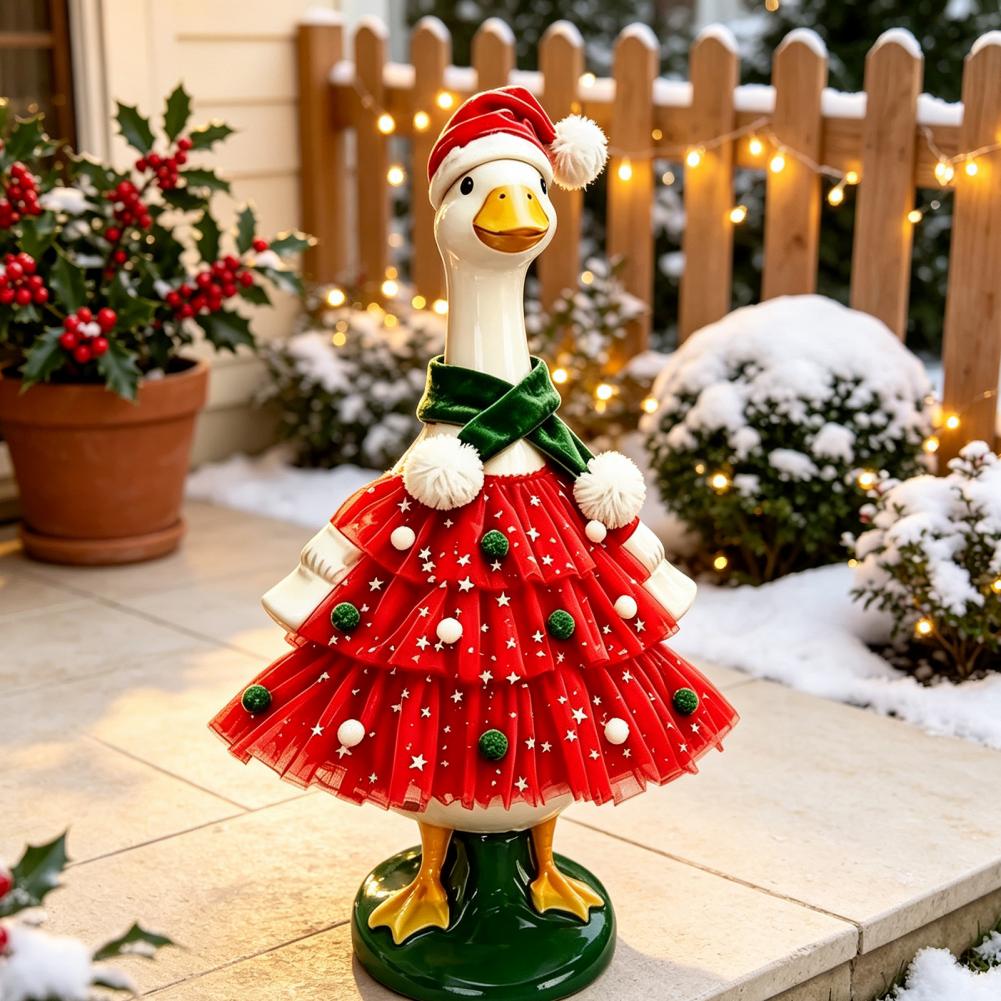 Kerstporch Goose-outfit, kerst - Santa Hat Plush recensie en prijs
