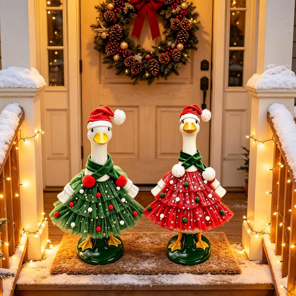 Kerstporch Goose-outfit, kerst - Santa Hat Plush recensie en prijs