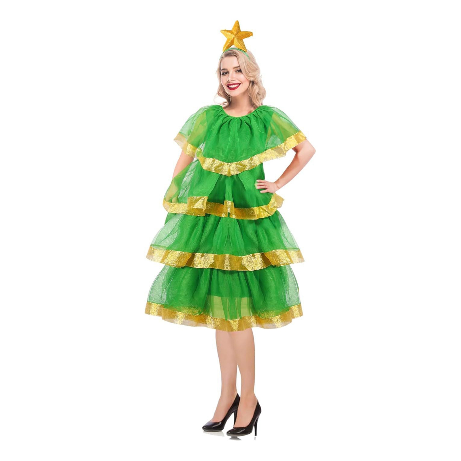 Kerst Dame Kerstboom Feest Pre - Elf Costume Christmas recensie en prijs