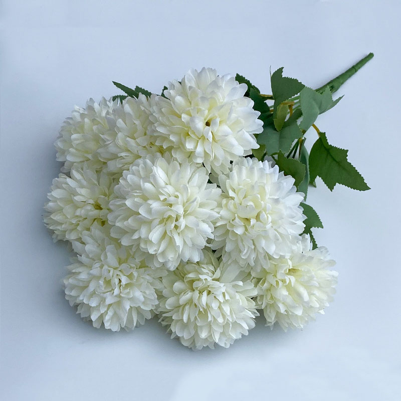 Kunstbloem Boeket Chrysant Bru - Christmas Wreath Fake recensie en prijs