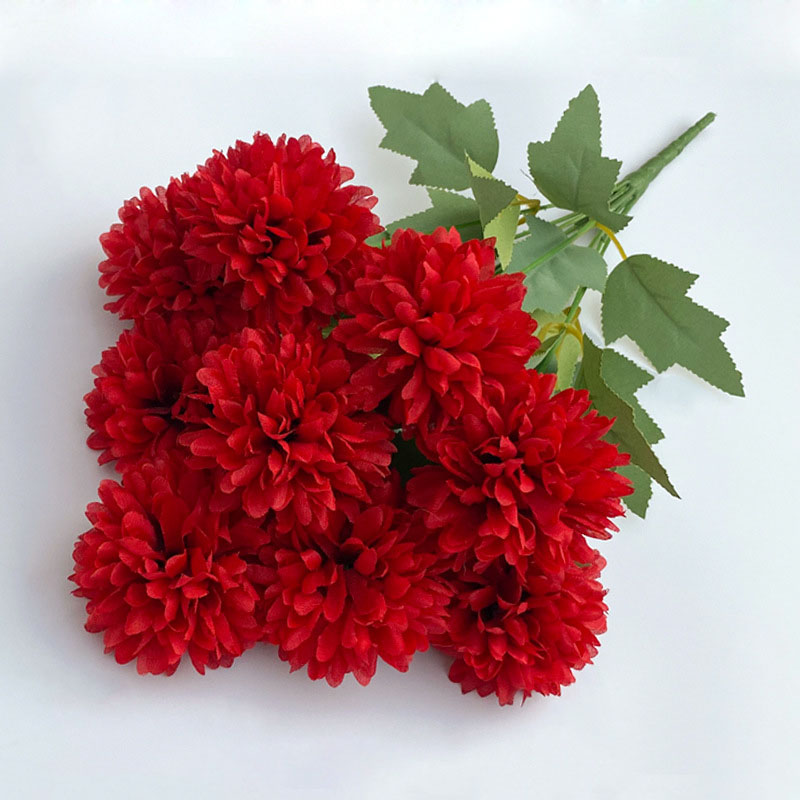 Kunstbloem Boeket Chrysant Bru - Christmas Wreath Fake recensie en prijs
