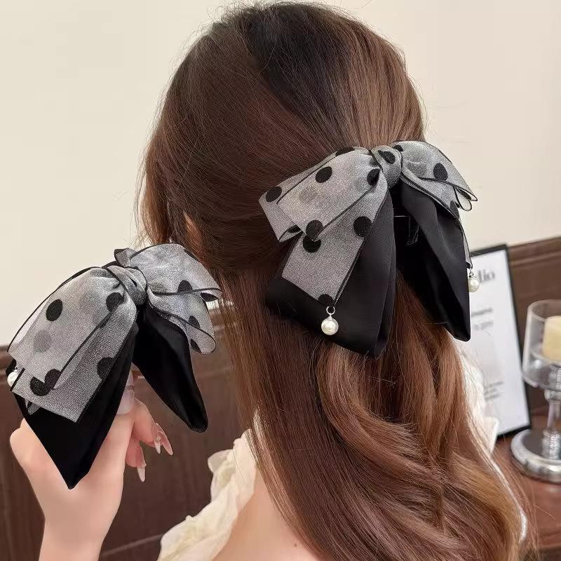 Elegante grijze polkadot strik - Ribbon Bow Gift recensie en prijs