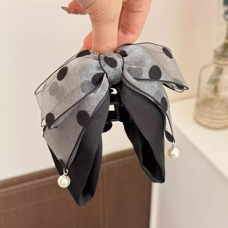 Elegante grijze polkadot strik - Ribbon Bow Gift recensie en prijs