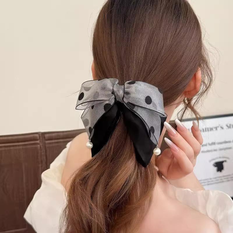 Elegante grijze polkadot strik - Ribbon Bow Gift recensie en prijs