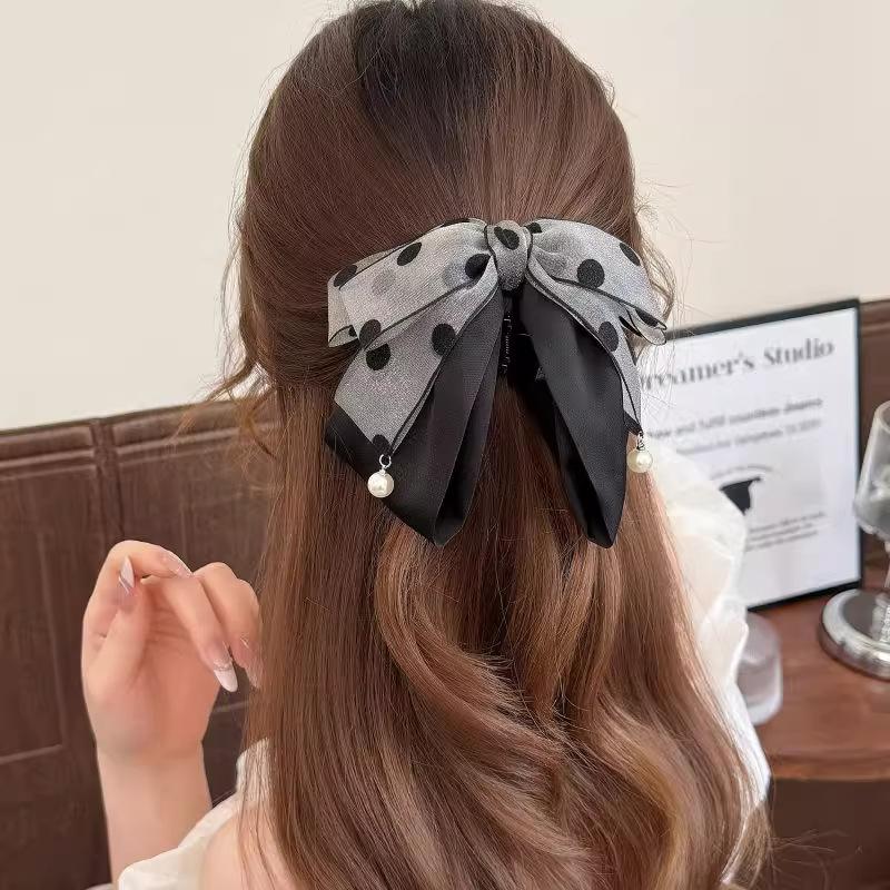 Elegante grijze polkadot strik - Ribbon Bow Gift recensie en prijs