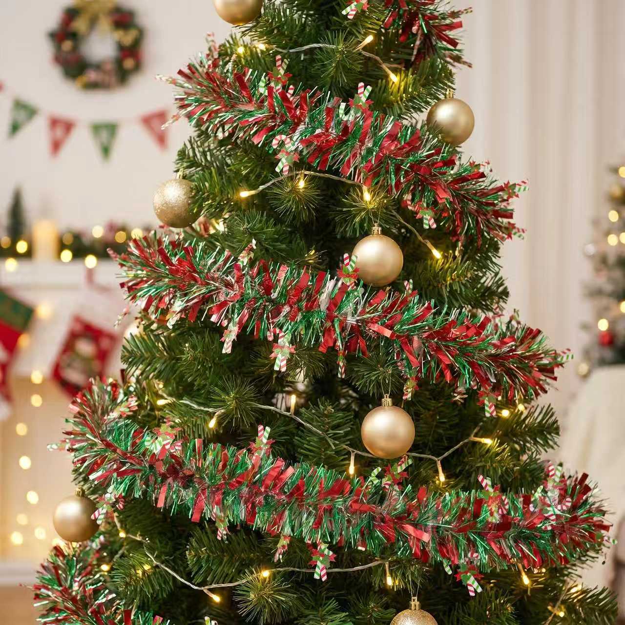 2M Kersttinsel Garland Iridesc - Tinsel Garland Decoration recensie en prijs