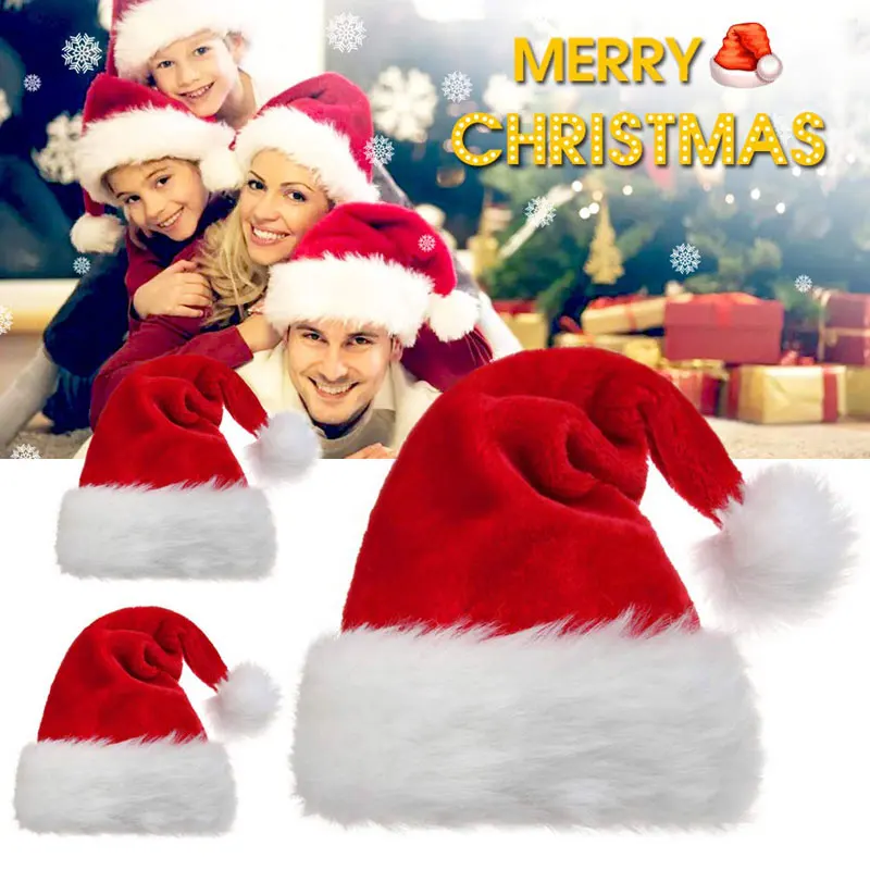 Kerstmuts van pluche, lang, ro - Santa Hat Plush recensie en prijs
